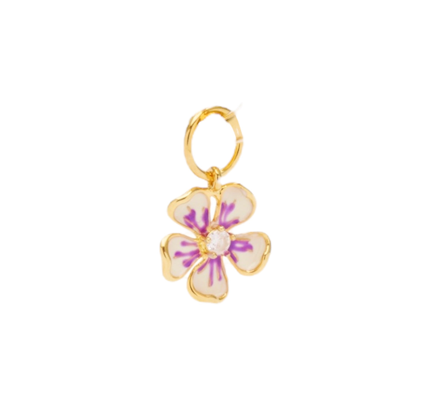 Enamel Flower Charm