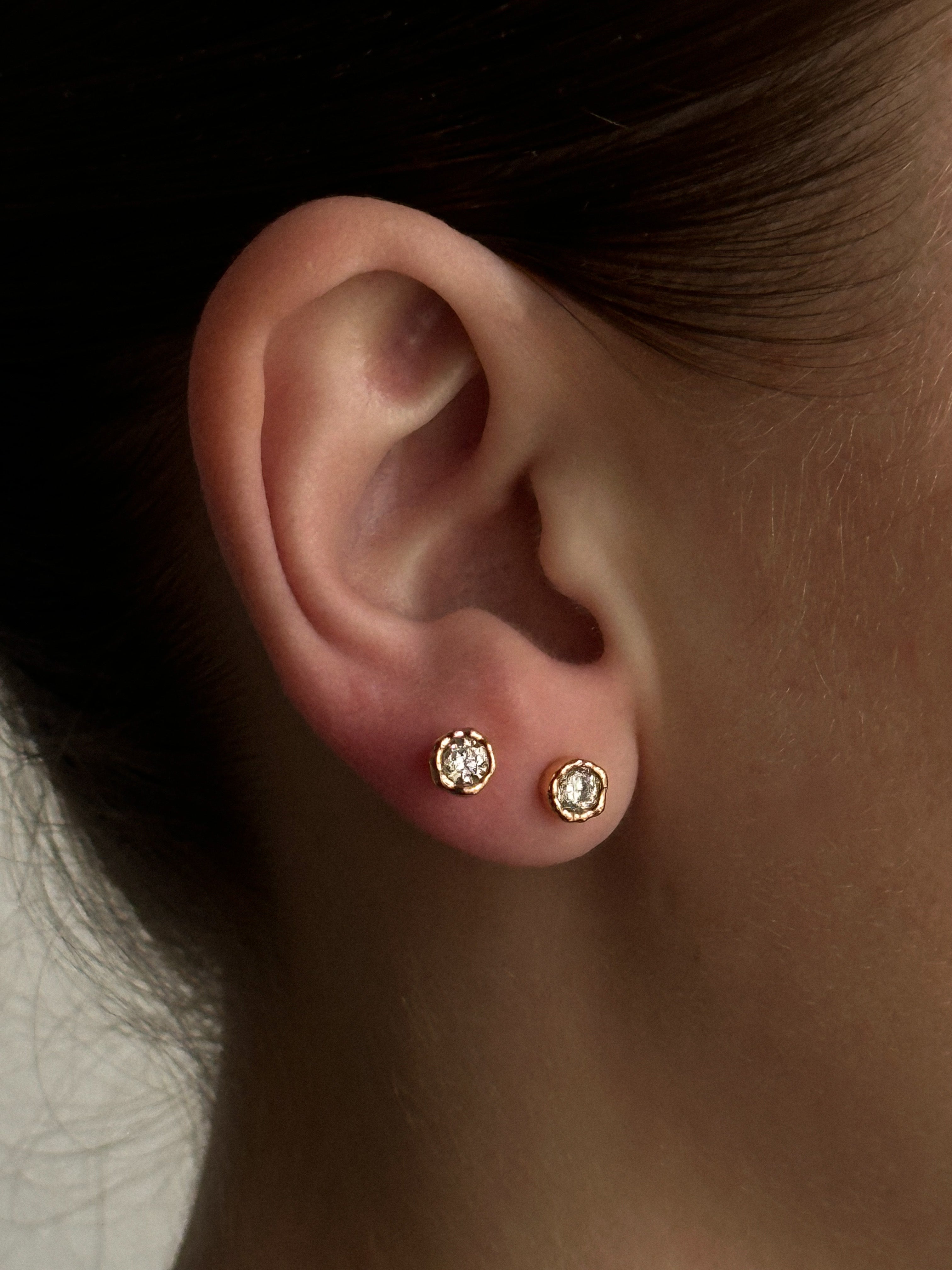 Earth Crystal Studs