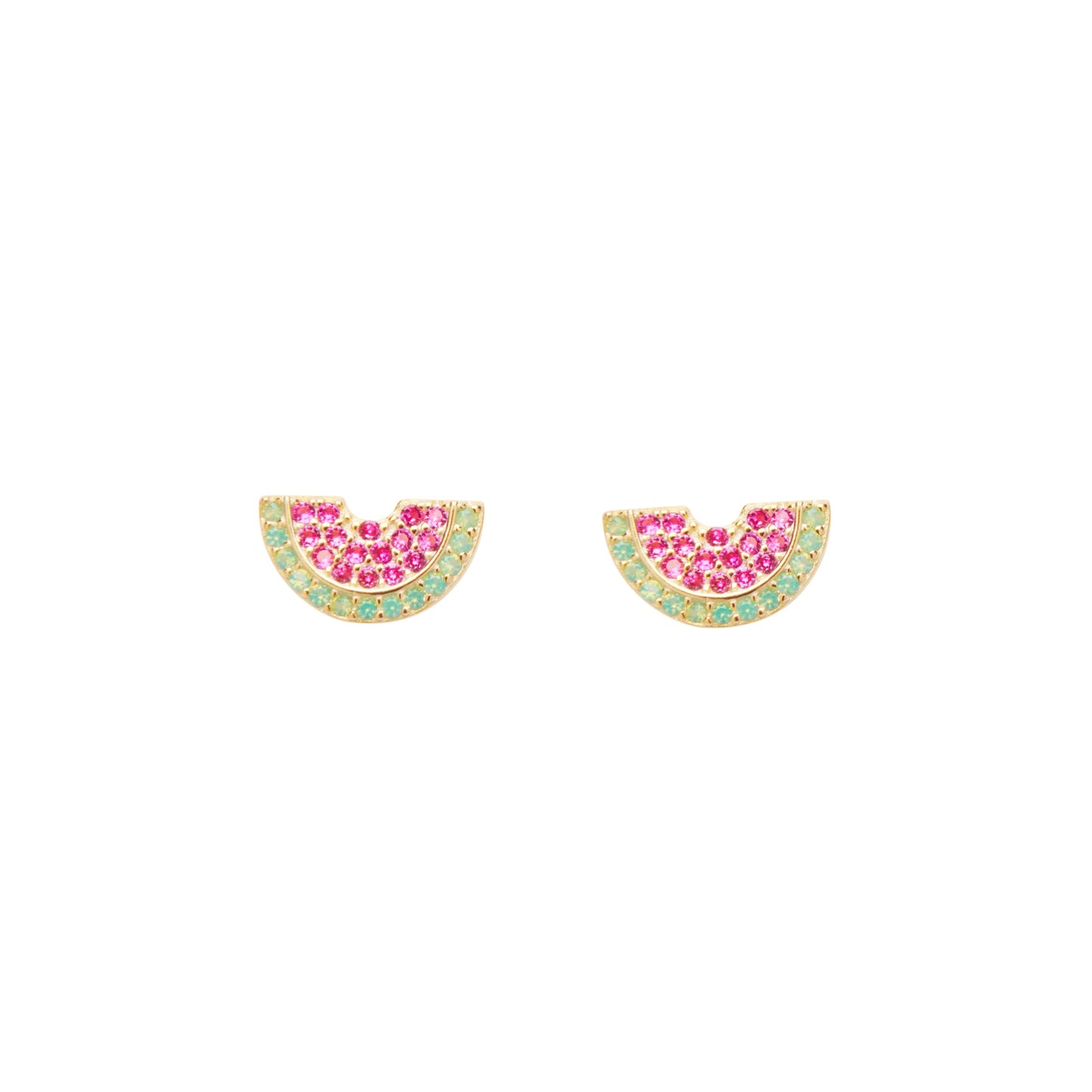 Watermelon Crystal Studs