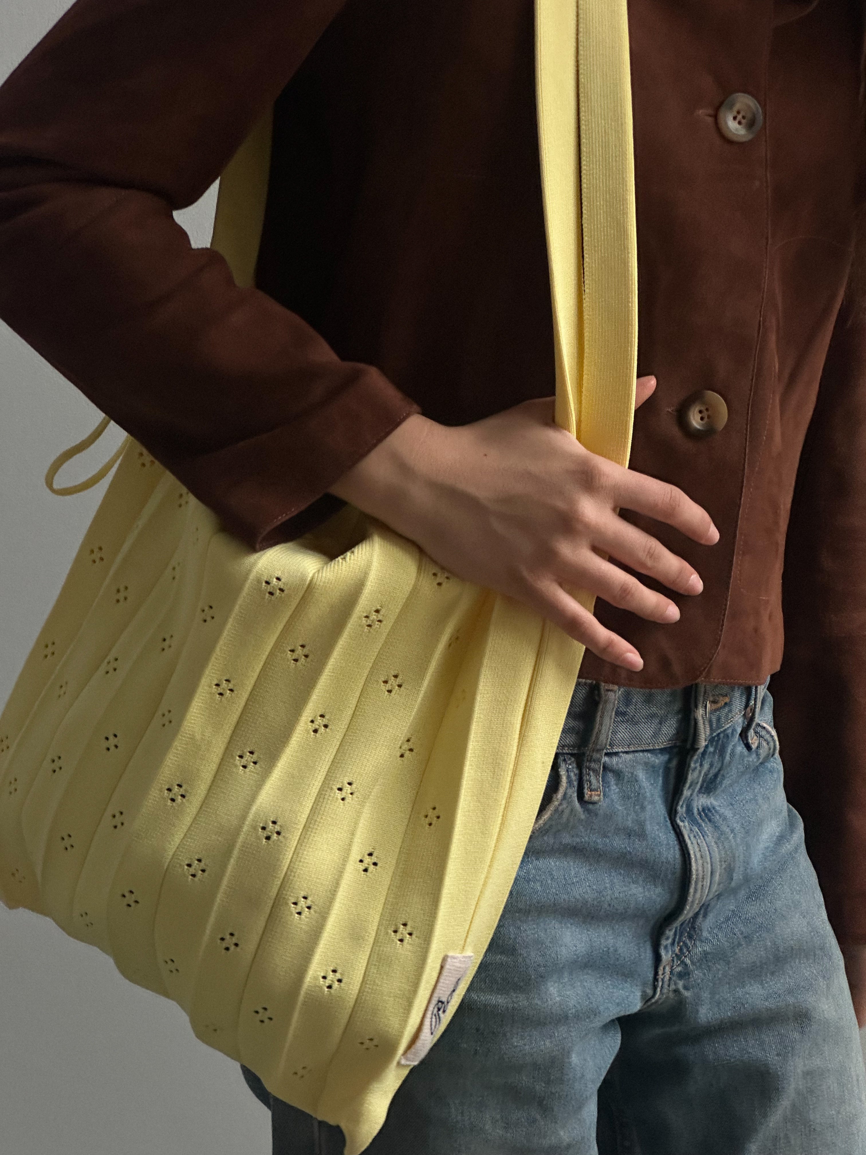 Long Rosalia Bag by Pico Copenhagen, woven polyester crossbody bag with extended strap