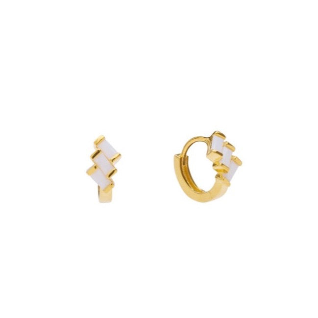 Mirach Crystal Hoops
