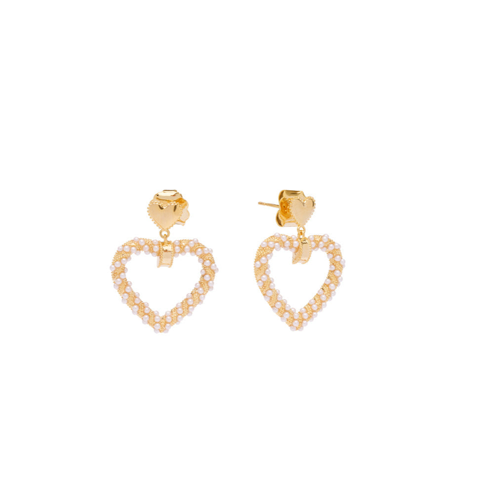 Akoya Heart Studs
