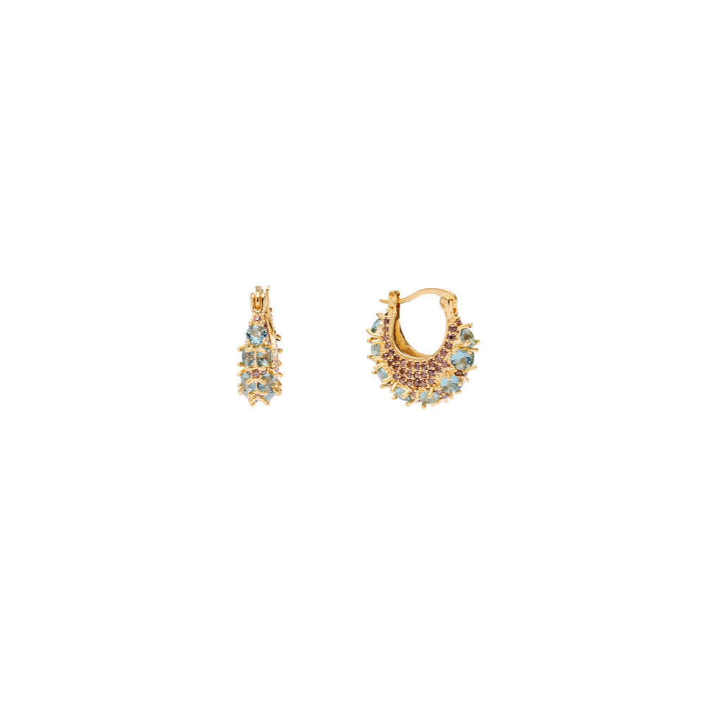 Zahara Crystal Hoops