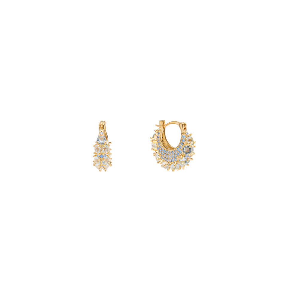Zahara Crystal Hoops