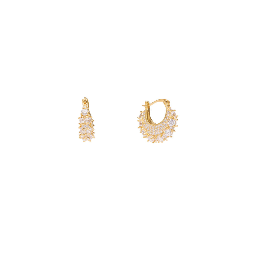Zahara Crystal Hoops