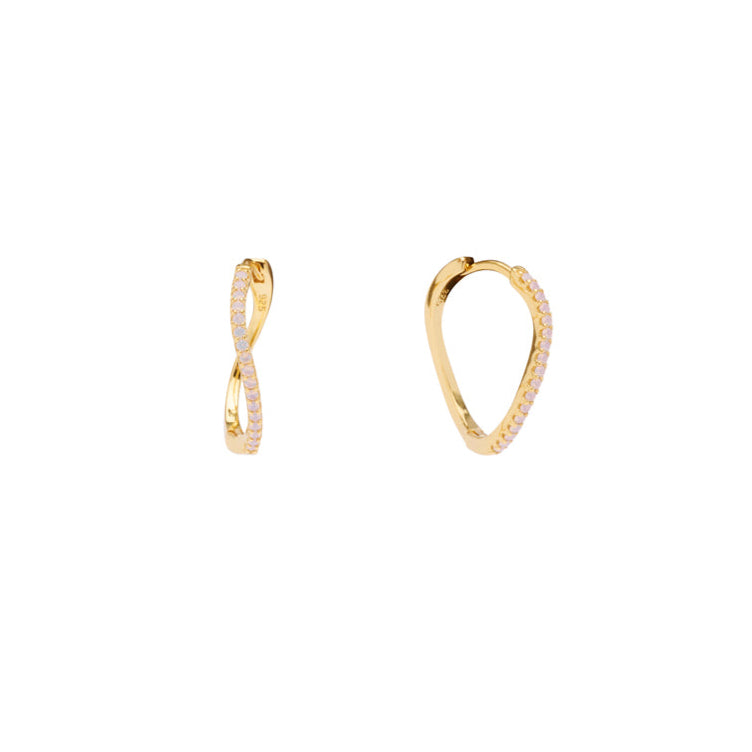 Amelia Petit Crystal Hoops