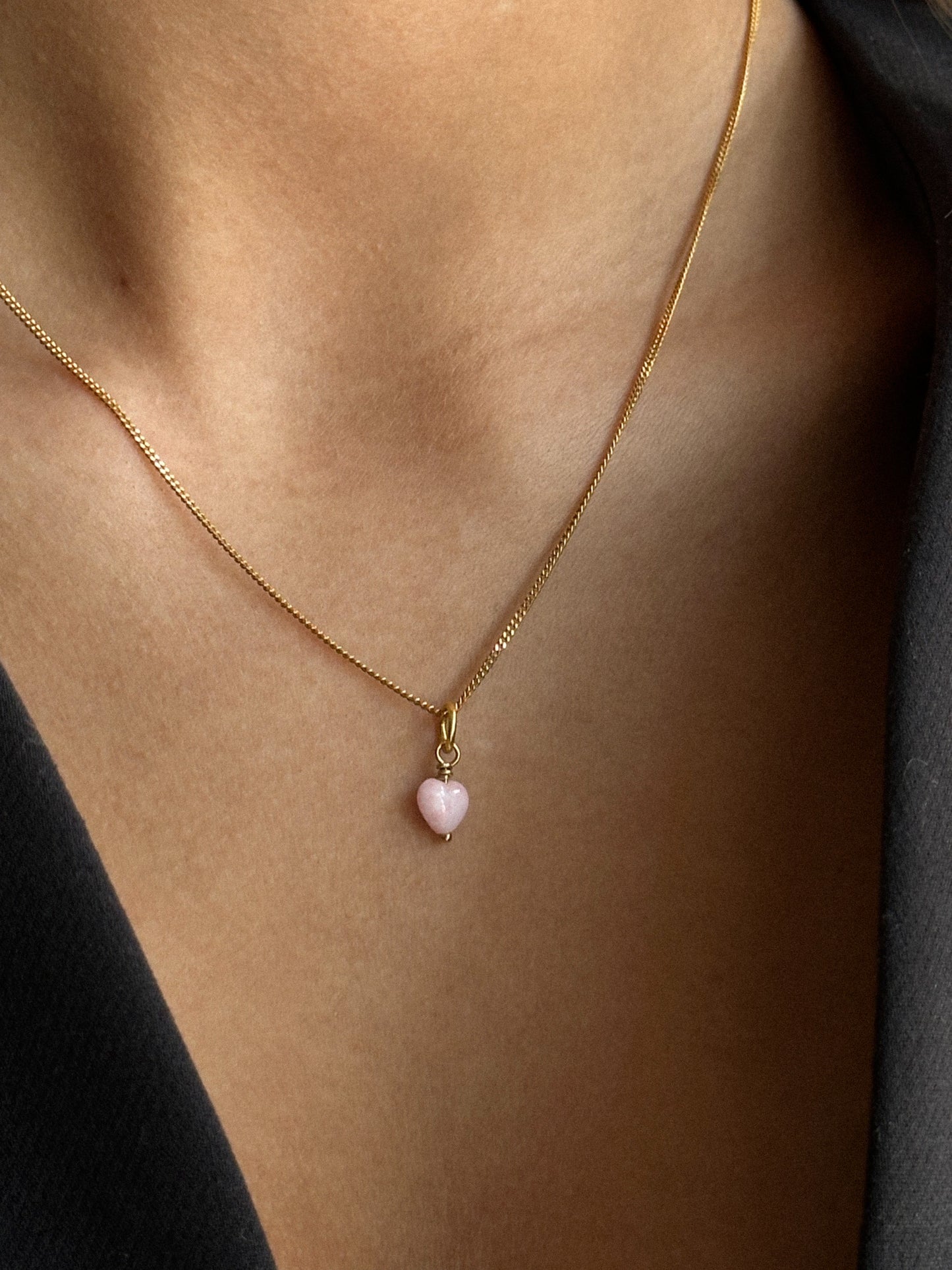 French Mini Heart Pendant