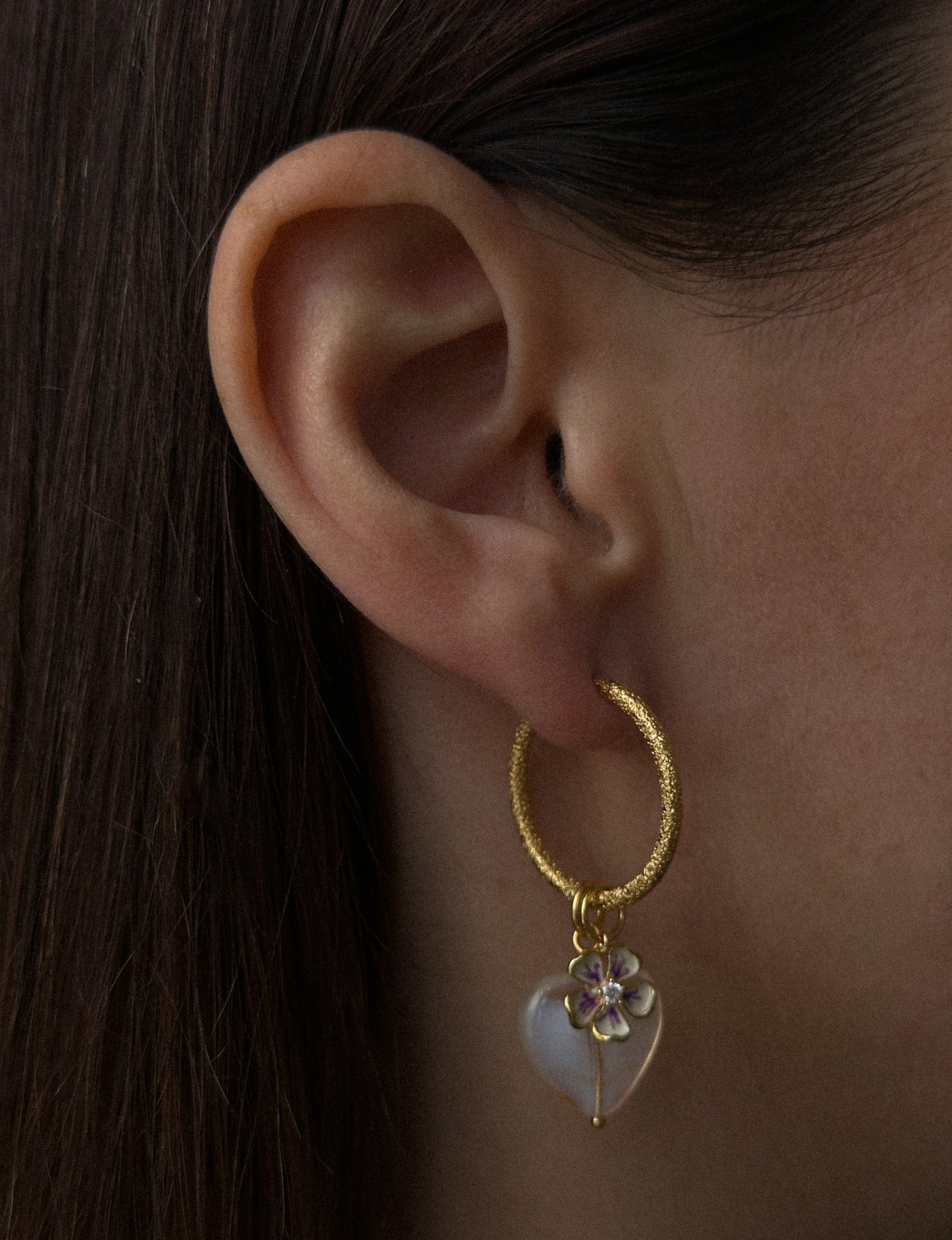 Enamel Flower Charm