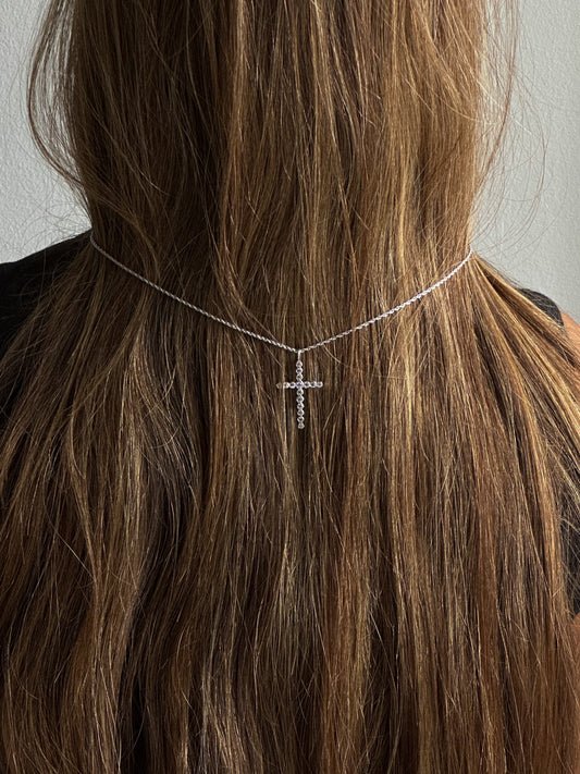 Cross Small Crystal Pendant