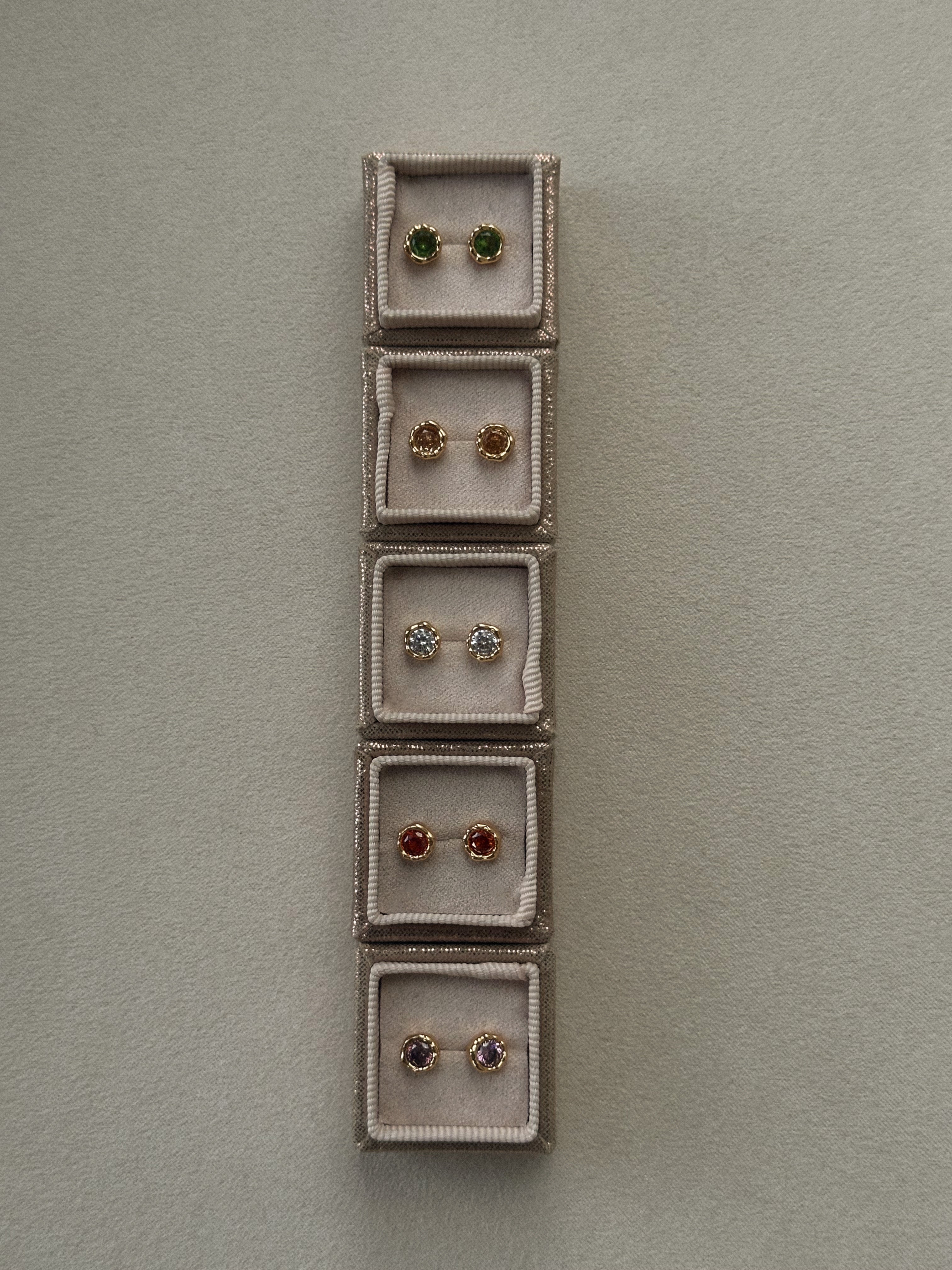 Earth Crystal Studs