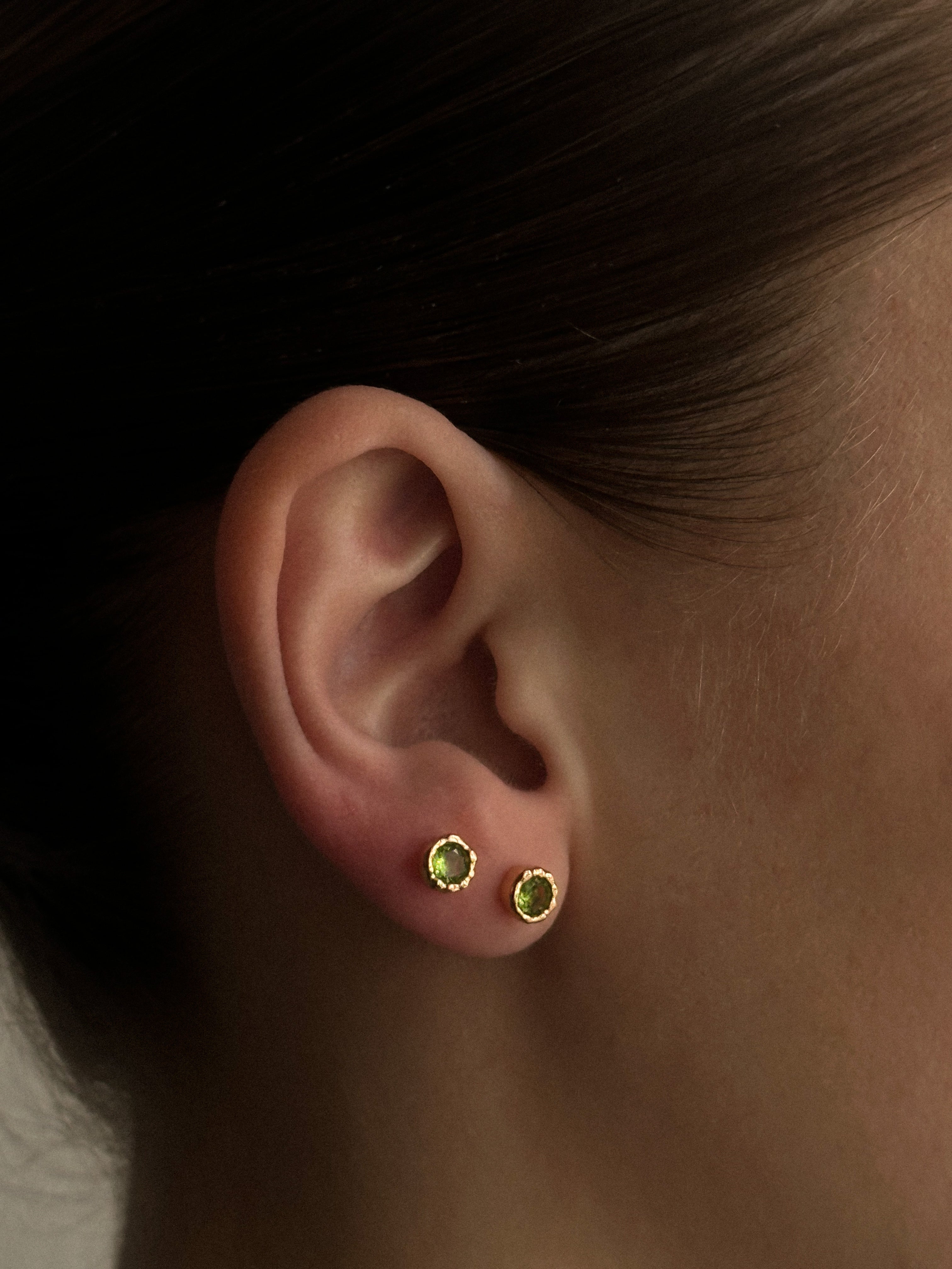 Earth Crystal Studs