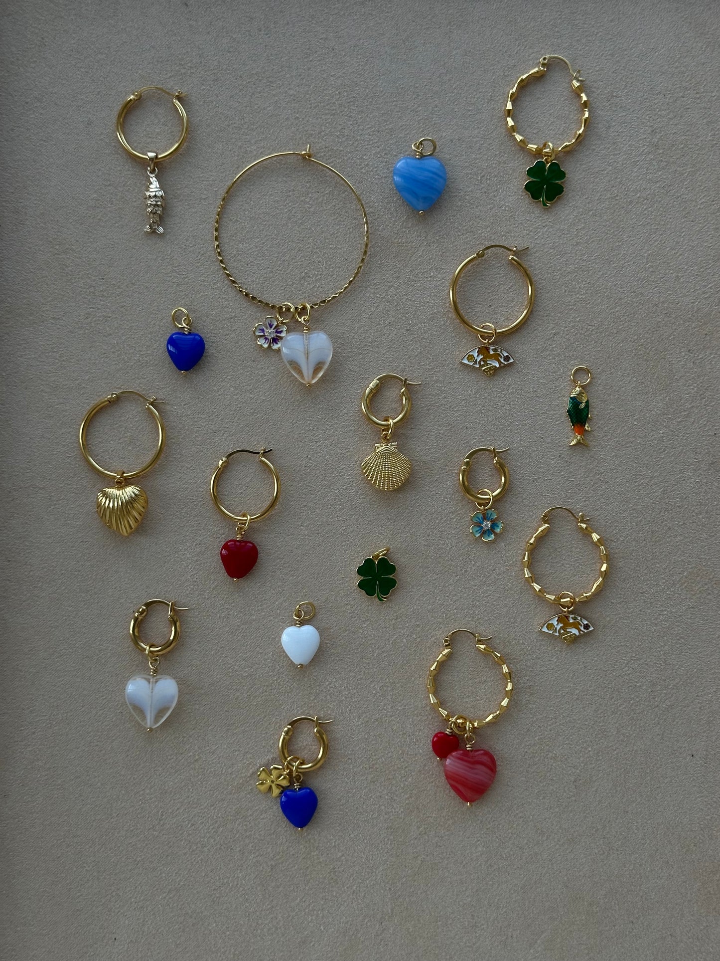 Enamel Fan Charm