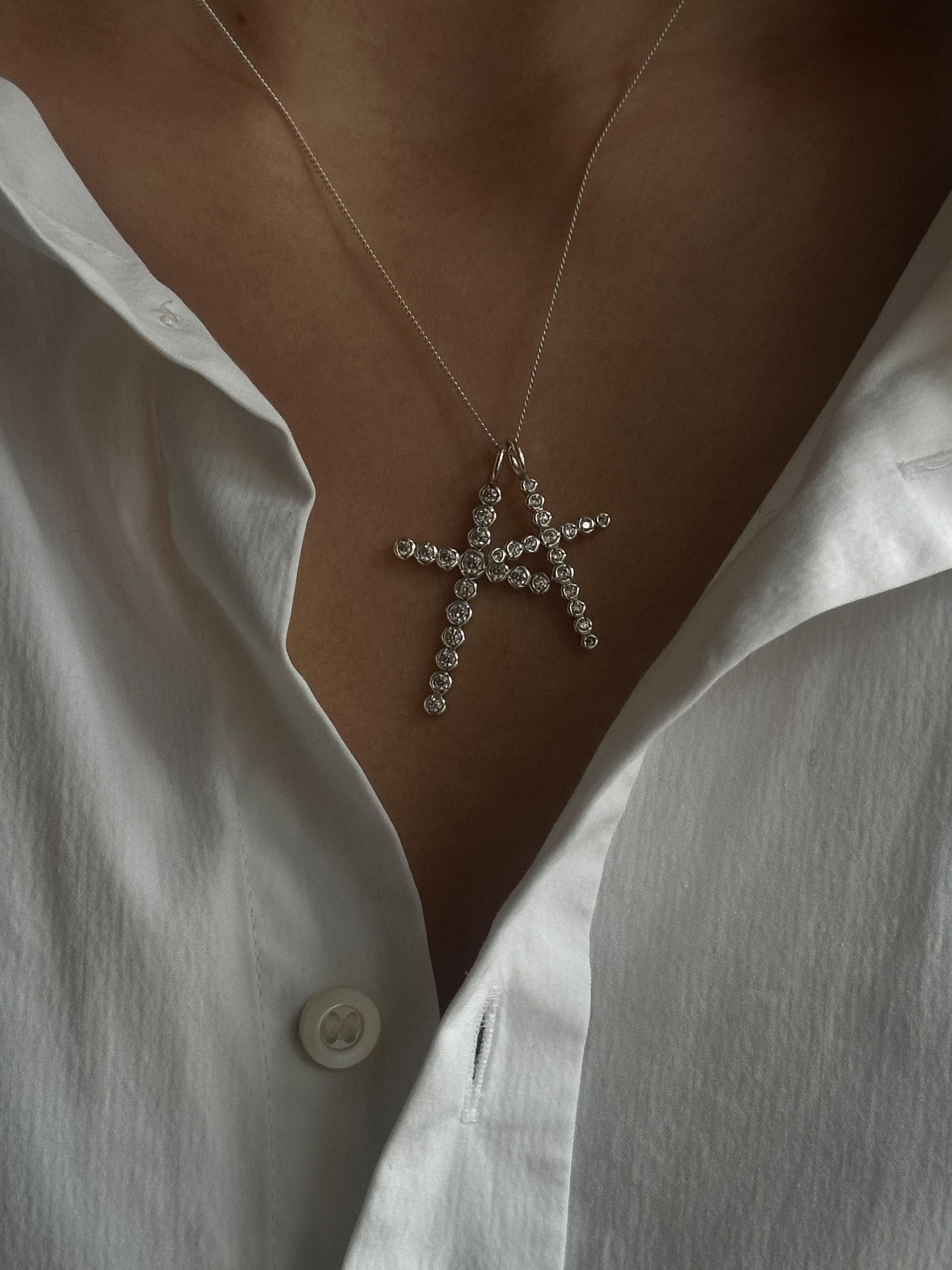 Cross Small Crystal Pendant