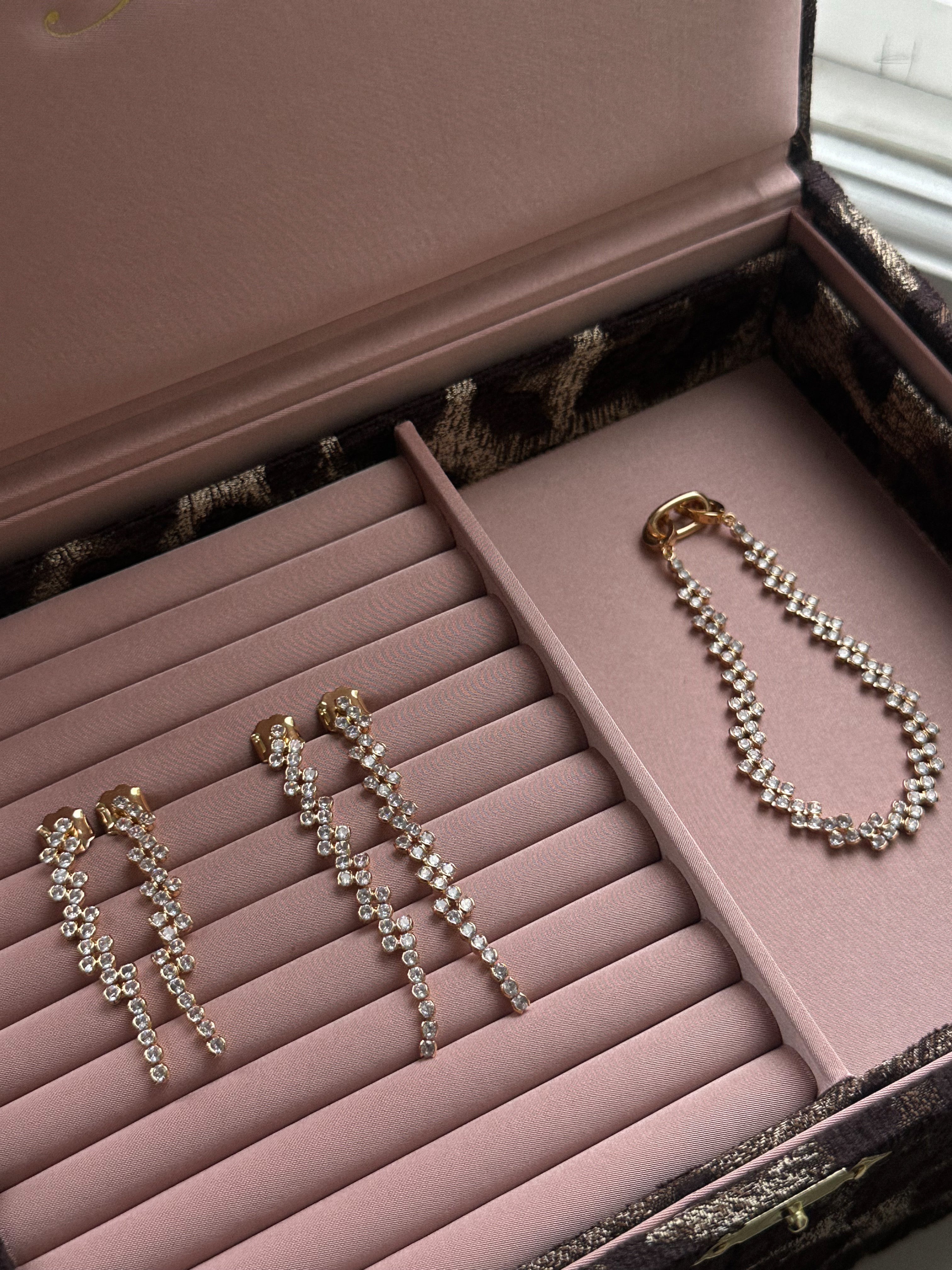 Claire Crystal Short Studs
