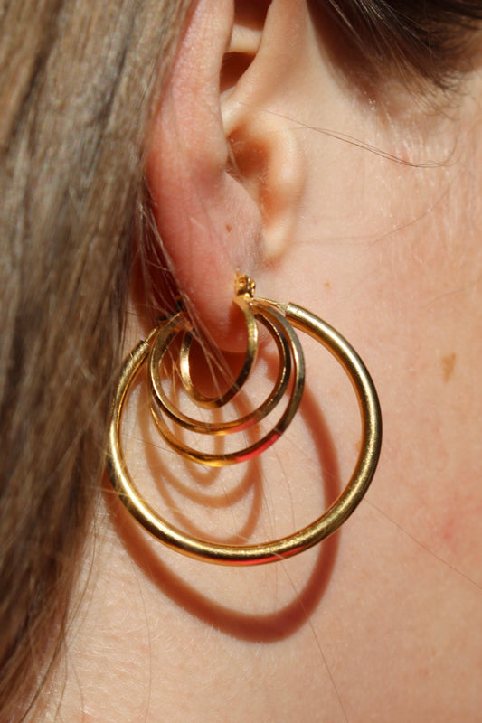 Plain Petit Hoops