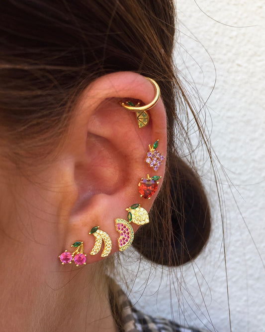 Banana Crystal Studs