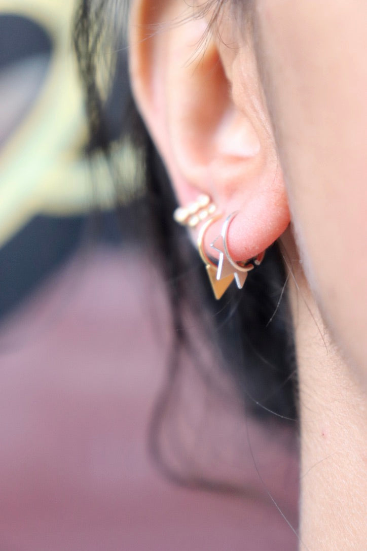 Rita Twist Earring -Silver