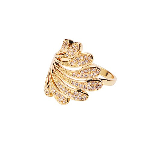 Margot Crystal Ring -Clear
