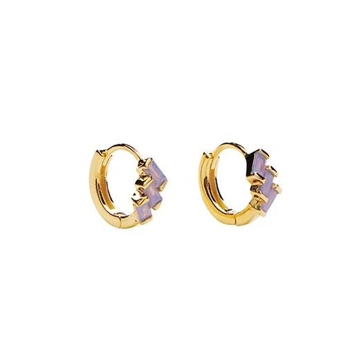 Mirach Crystal Hoops