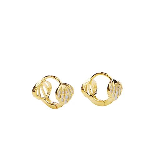 Sea Crystal Hoops