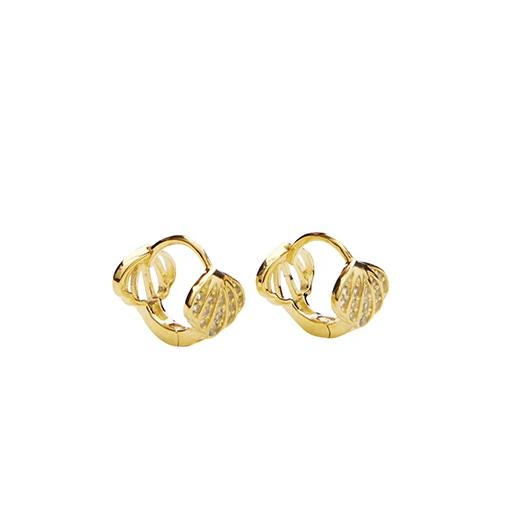 Sea Crystal Hoops