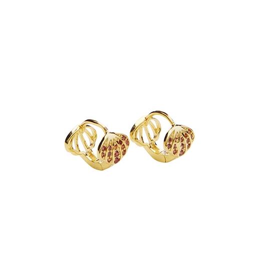 Sea Crystal Hoops
