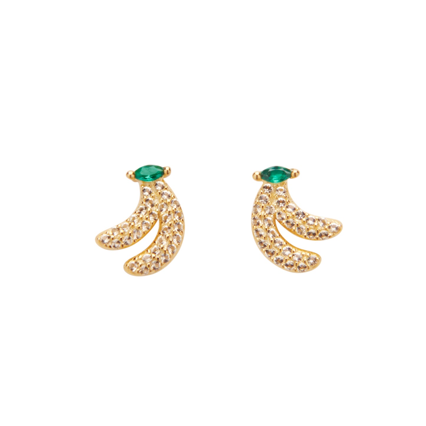 Banana Crystal Studs