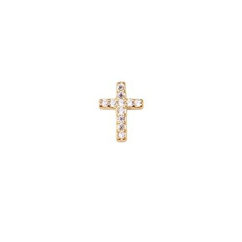 Cross Crystal Stud