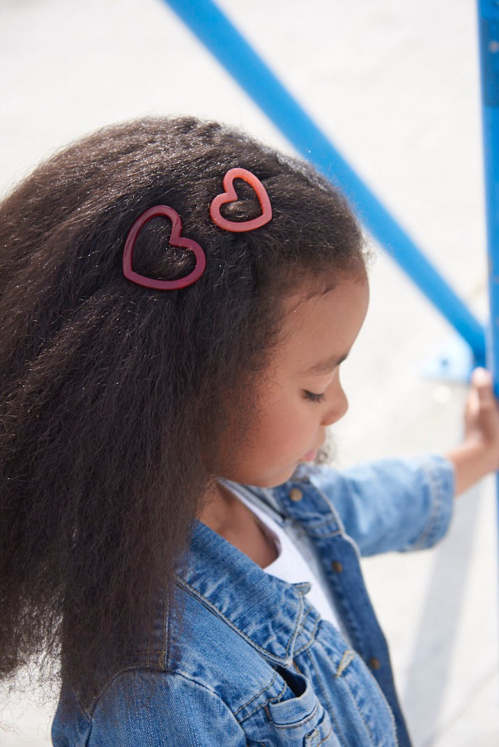 Red Barnet Heart Clip