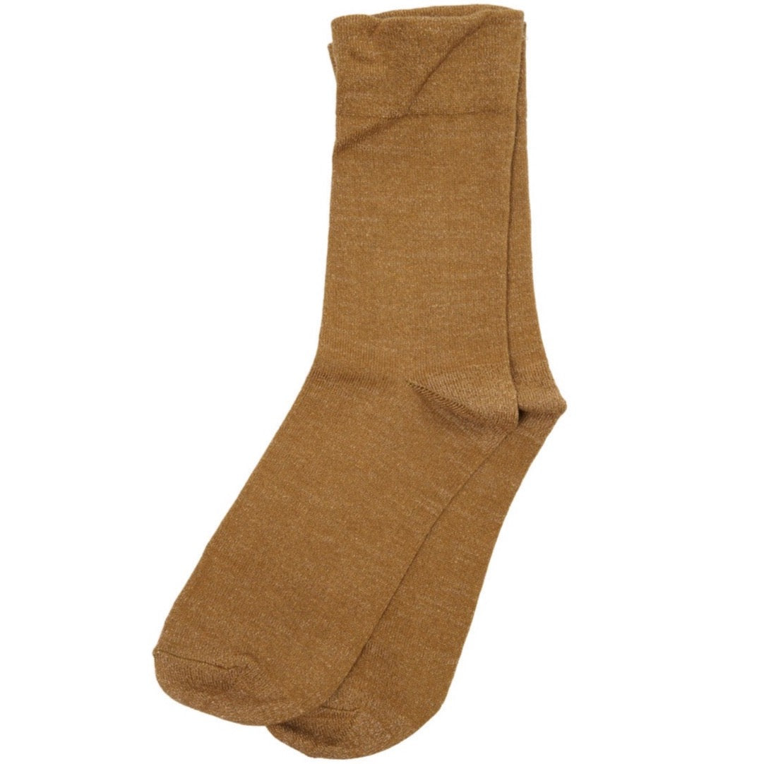 Solid Glitter Sock