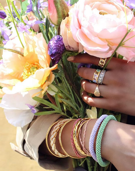 Janet Crystal Ring - Multi Mix