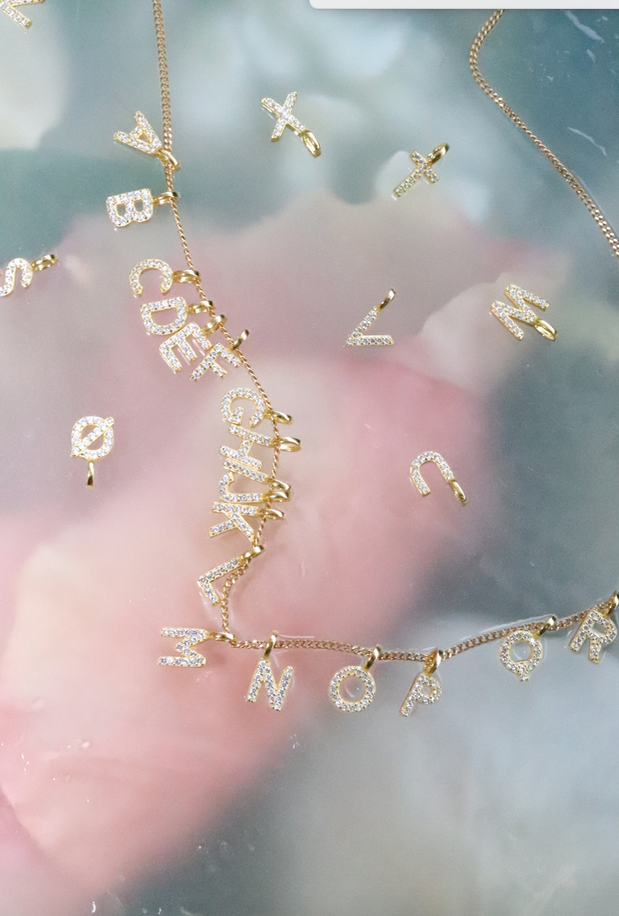 Pendant Crystal Alphabet