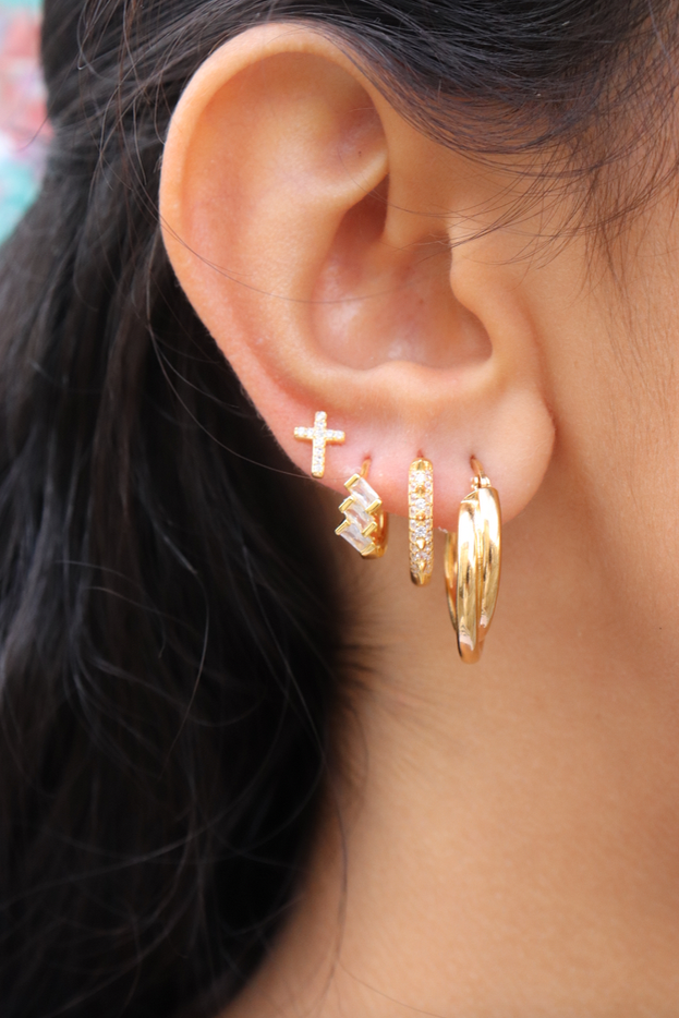 Mirach Crystal Hoops