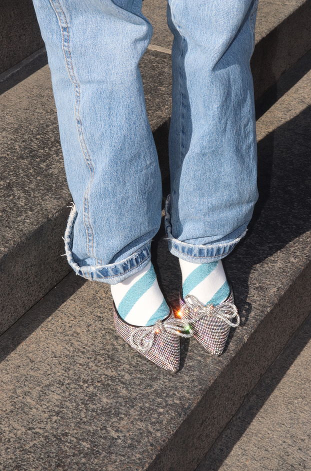 Twizzler Glitter Socks