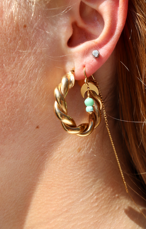 Lara Polished Hoops