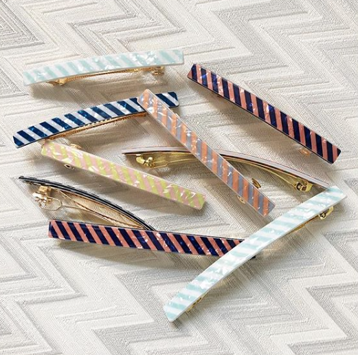 Mini Frenchie Stripe Clip