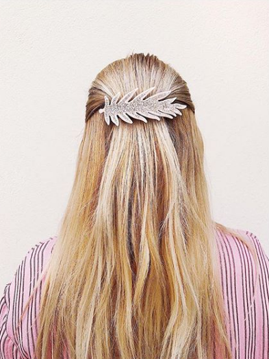 Leafy Diamond Clip