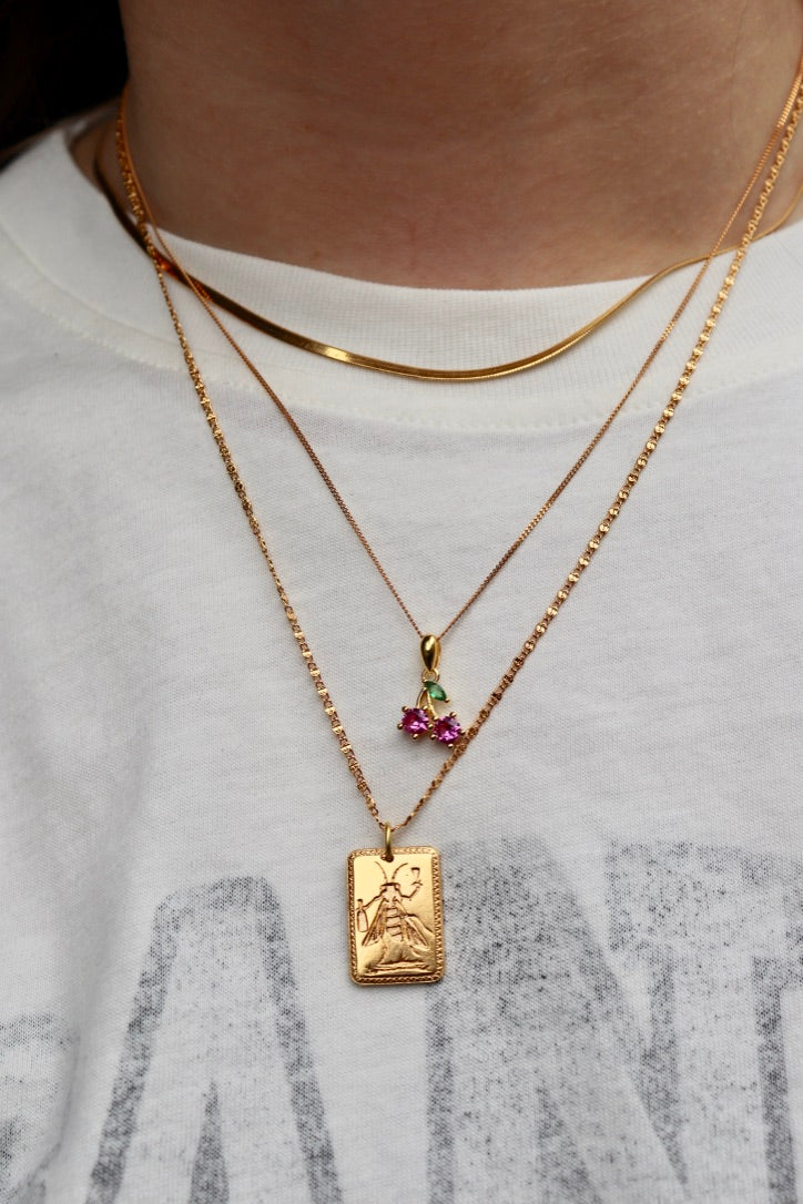 Cherry Crystal Necklace