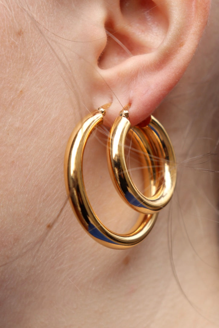 Sleek Medium Hoops