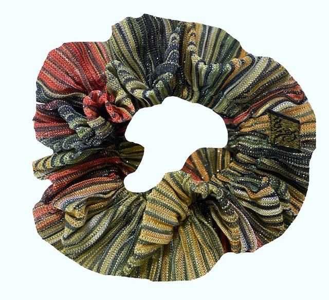 Metallic Scrunchie Stripe