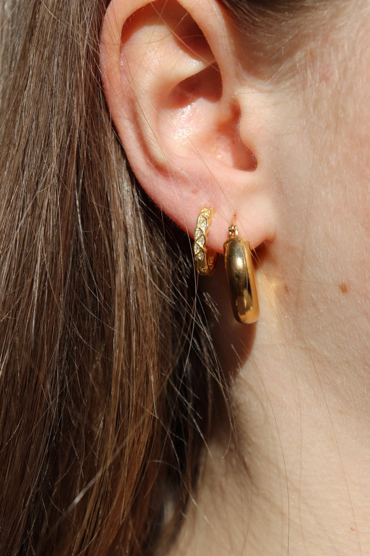 Situla Crystal Hoops