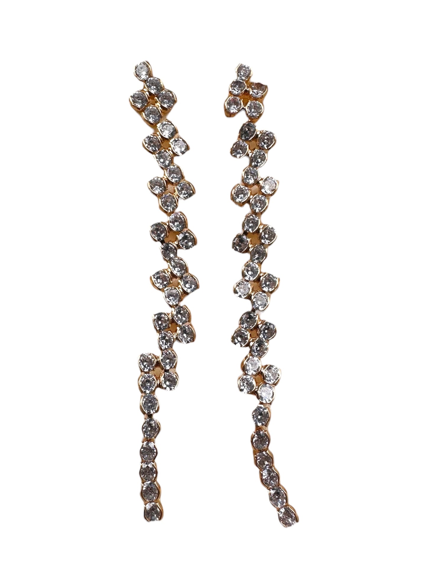 Claire Crystal Long Studs
