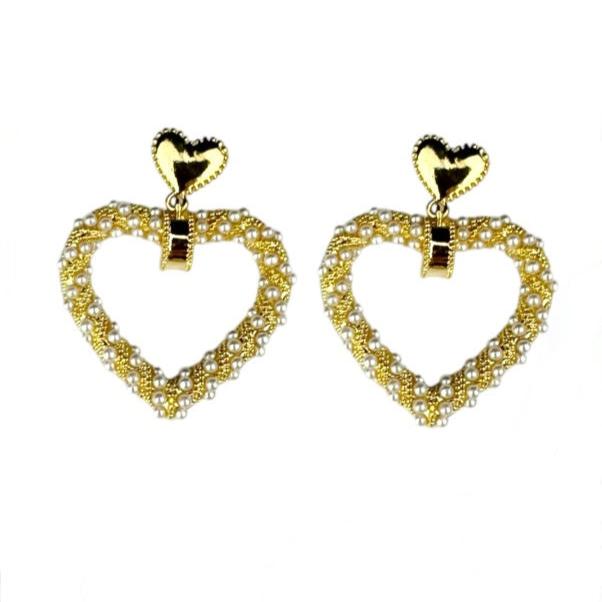 Akoya Heart Studs