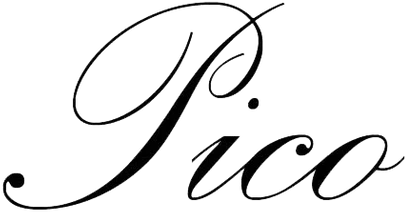 Pico Copenhagen logo in elegant script lettering