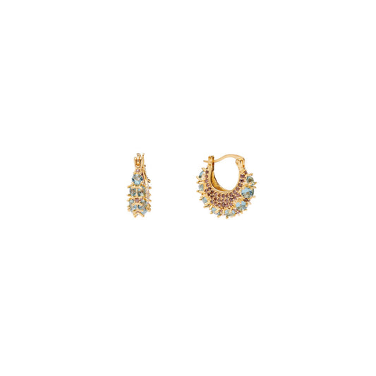 Zahara Crystal Hoops