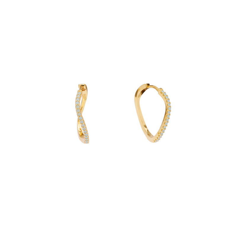 Amelia Petit Crystal Hoops