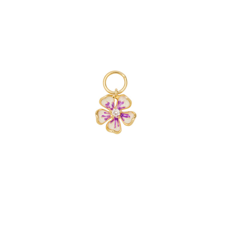 Enamel Flower Charm