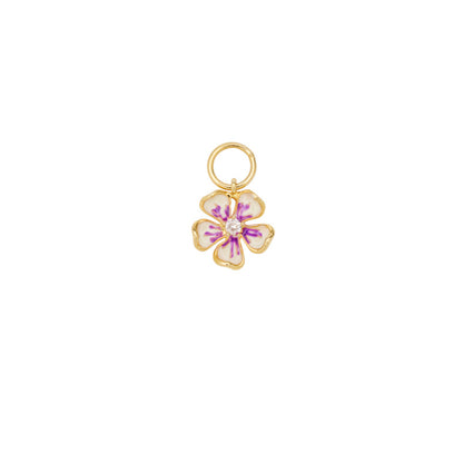 Enamel Flower Charm