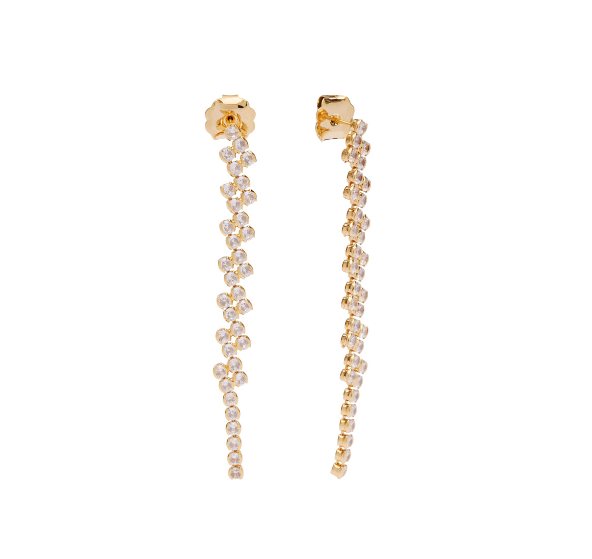 Claire Crystal Long Studs