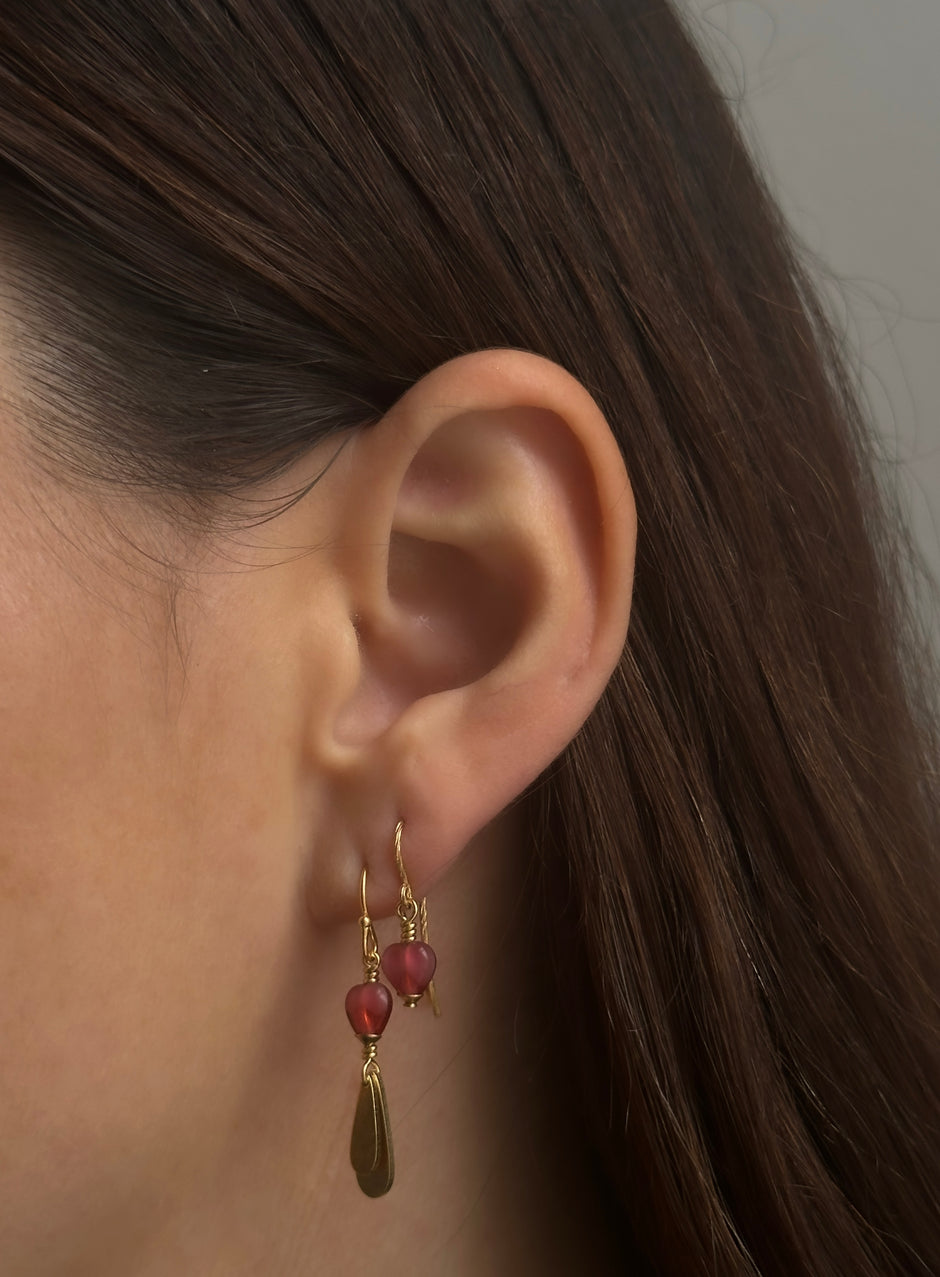 PICO COPENHAGEN Summer Huggies Earring Clear main image 0